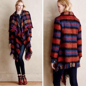 🍁Anthropologie Hai Hai Tartan Blanket Coat M/L🍁